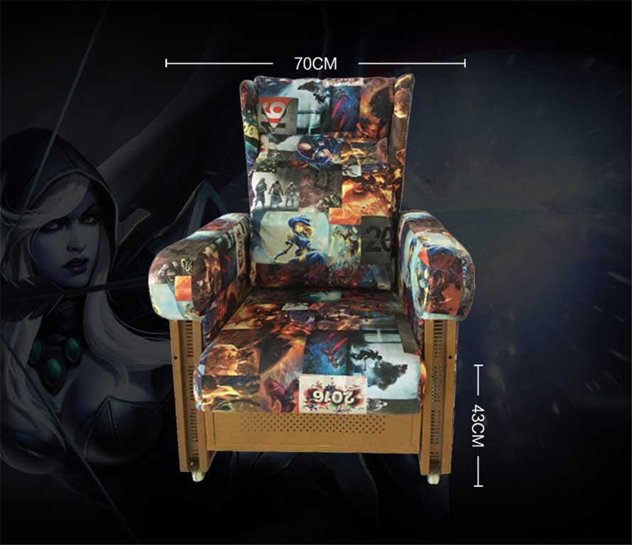 夢達(dá)網(wǎng)咖布藝沙發(fā)尺寸示意圖