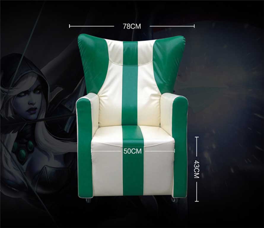 夢達(dá)網(wǎng)咖高背單人沙發(fā)尺寸示意圖