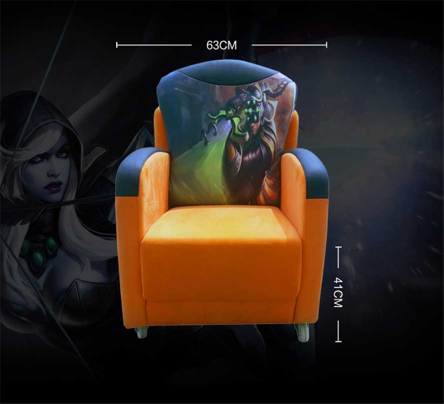 夢達休閑網(wǎng)吧沙發(fā)尺寸示意圖