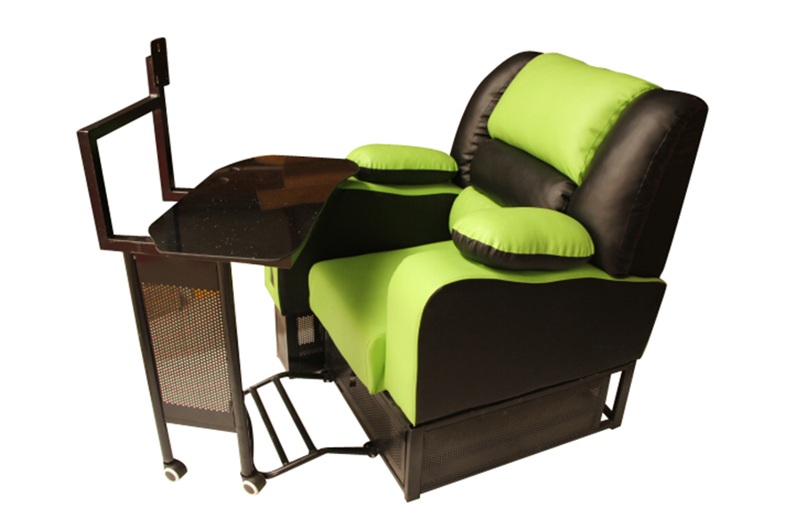 夢達網吧一體式桌椅設計效果圖