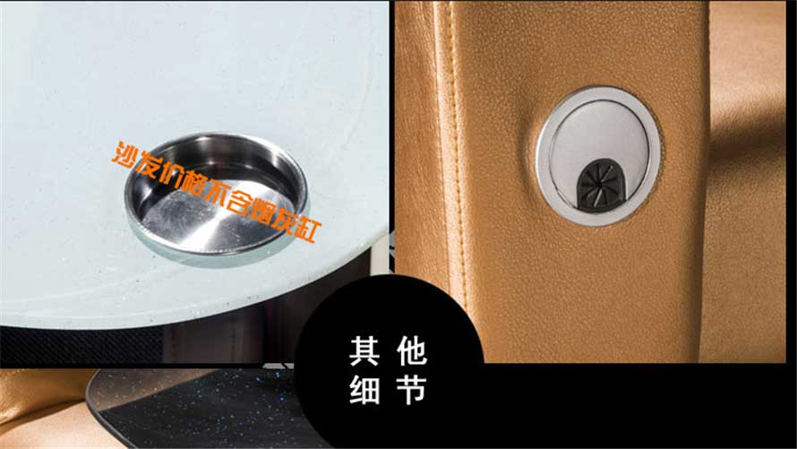 夢(mèng)達(dá)網(wǎng)吧一體桌人性化設(shè)計(jì)，搭配煙灰缸