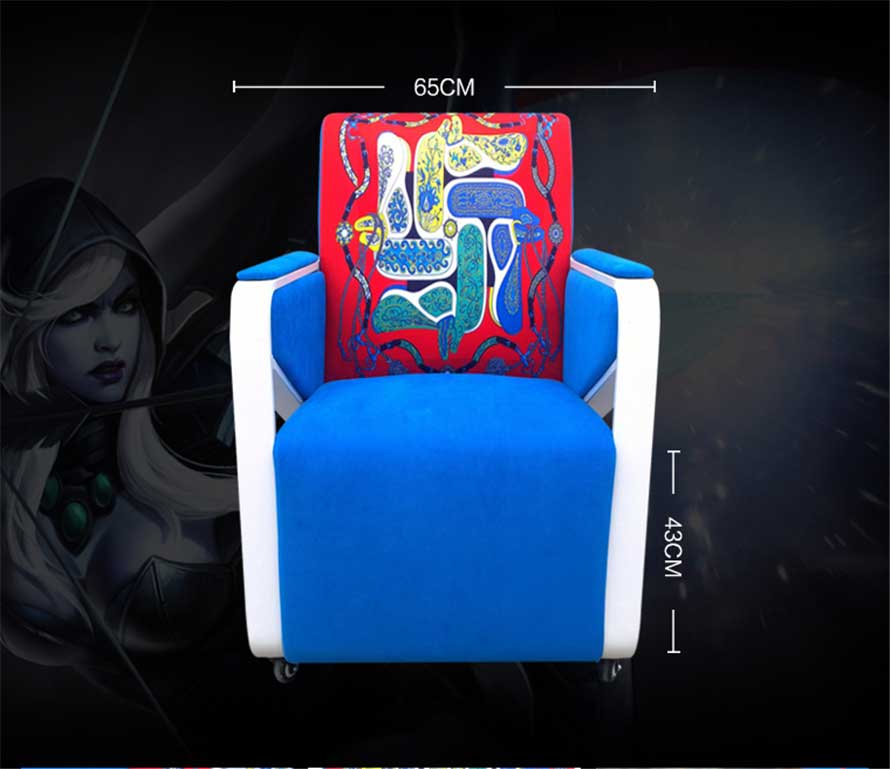 夢(mèng)達(dá)可躺網(wǎng)吧沙發(fā)產(chǎn)品尺寸示意圖