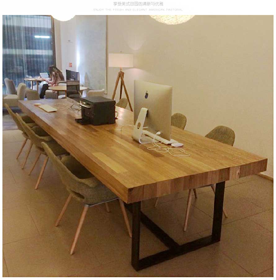 夢達新款鐵藝實木網(wǎng)吧桌裝修效果圖