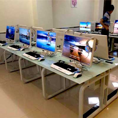 鋼化玻璃網(wǎng)吧桌_型號TB001