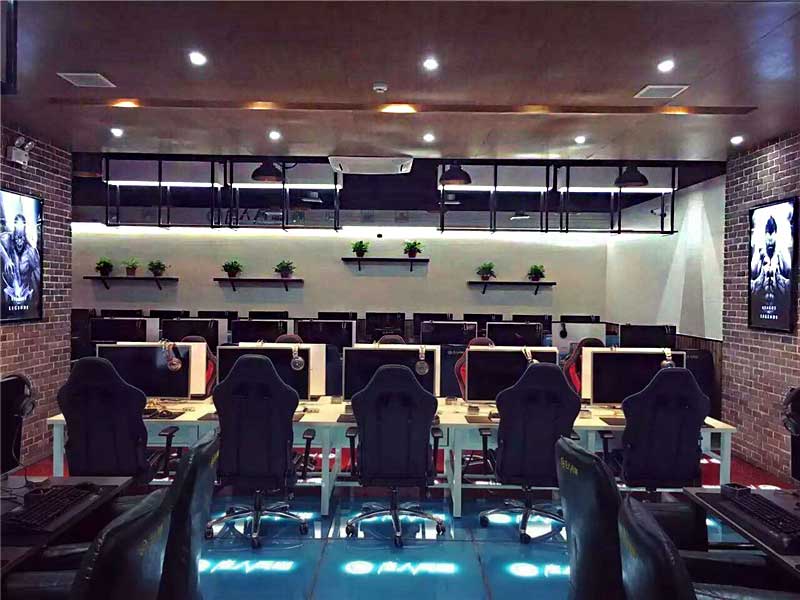 唐人網(wǎng)咖網(wǎng)吧桌椅沙發(fā)裝修效果圖