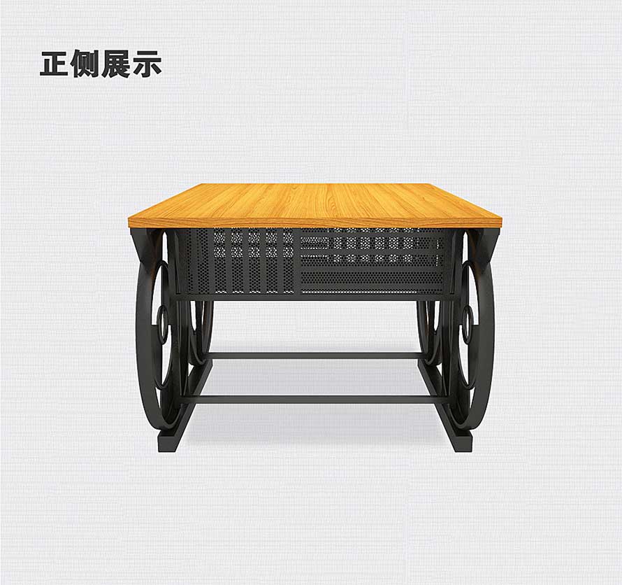 夢達網(wǎng)咖蜂巢桌設(shè)計圖側(cè)面展示