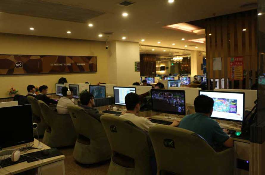 夢達(dá)網(wǎng)吧專用電腦沙發(fā)裝修效果圖