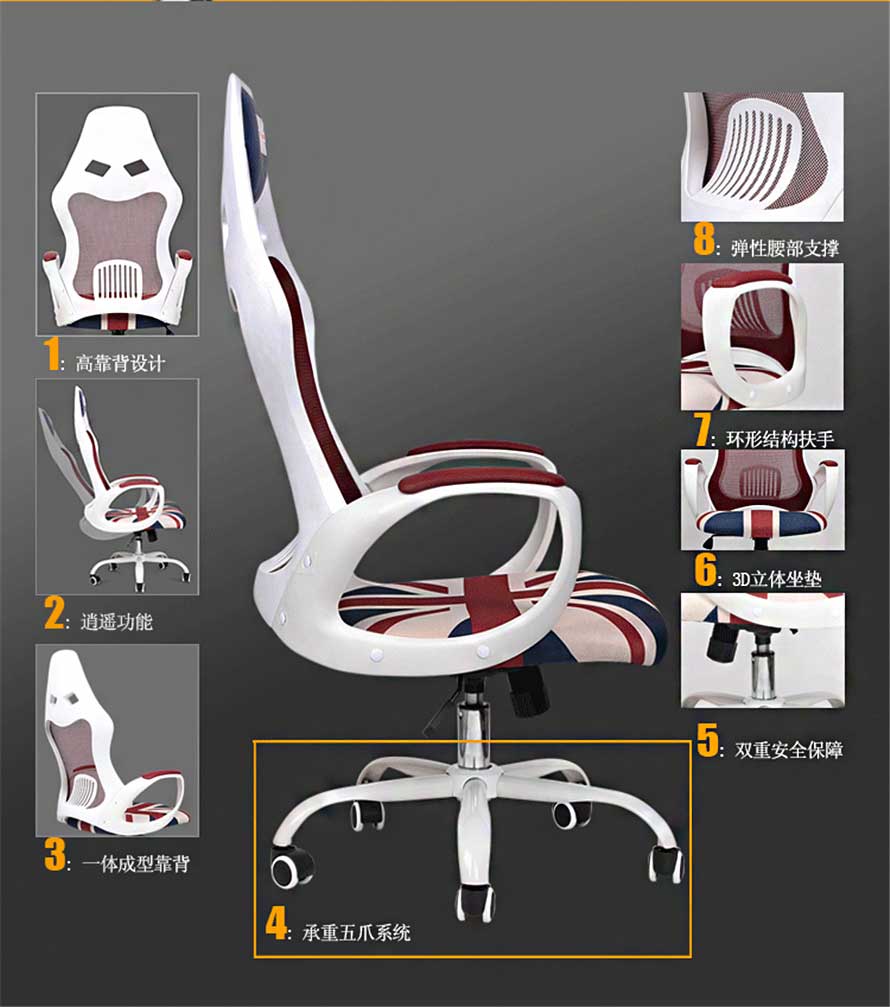 夢達簡約網(wǎng)吧椅八大產(chǎn)品優(yōu)勢