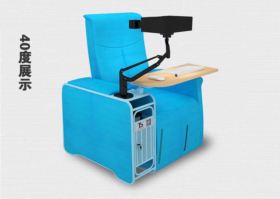 夢達(dá)網(wǎng)吧電腦桌椅一體40度展示效果圖