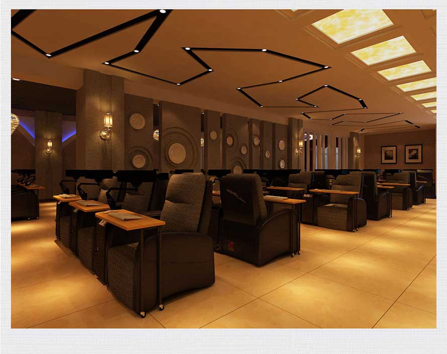 夢達網(wǎng)吧一體沙發(fā)椅裝修效果圖