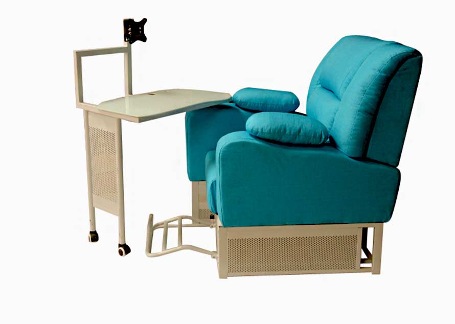 夢達天藍(lán)色網(wǎng)吧沙發(fā)一體桌效果圖