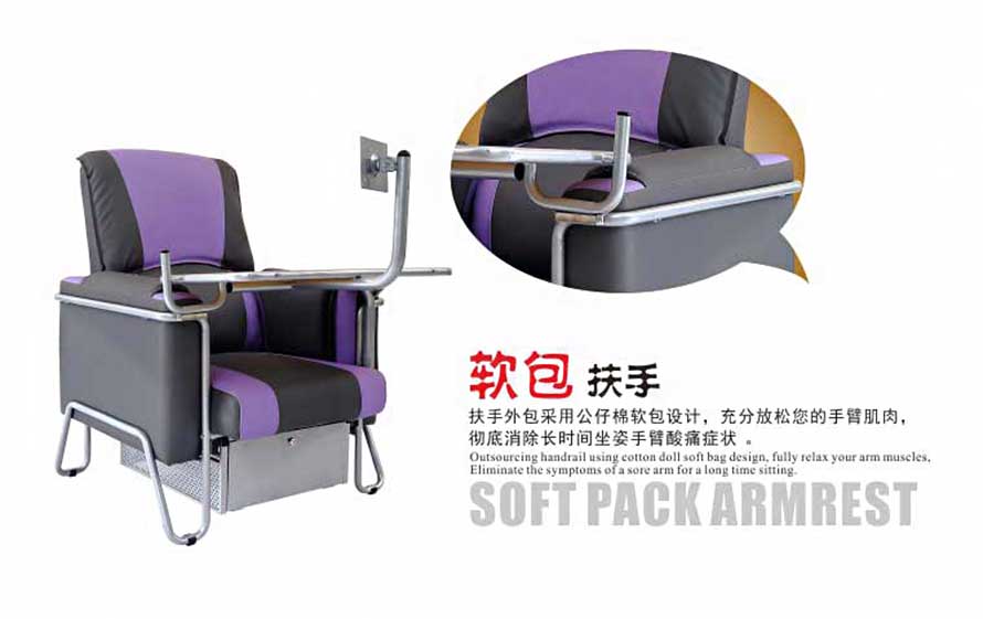 夢(mèng)達(dá)網(wǎng)吧桌椅沙發(fā)一體軟包扶手圖片