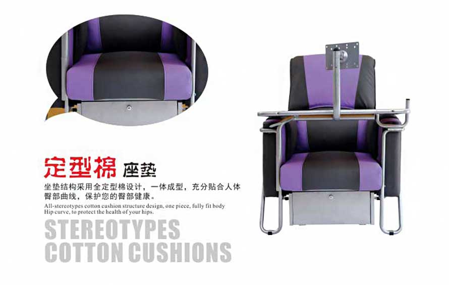 夢(mèng)達(dá)網(wǎng)吧桌椅沙發(fā)一體定型棉坐墊圖片