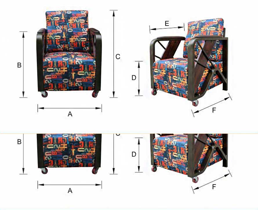 夢達(dá)網(wǎng)吧復(fù)古沙發(fā)尺寸示意圖