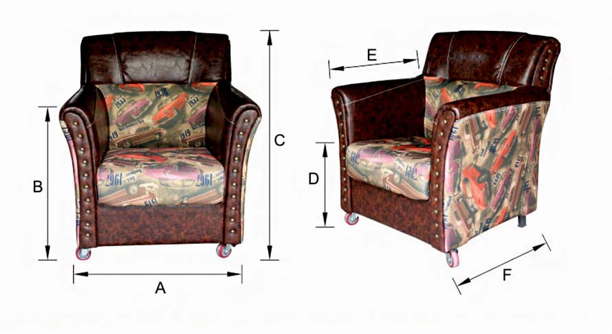 夢達(dá)網(wǎng)吧沙發(fā)座椅尺寸示意圖