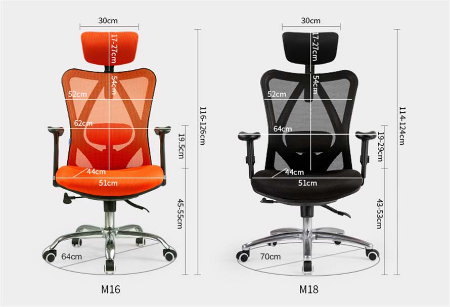 夢達(dá)網(wǎng)吧電競椅尺寸示意圖