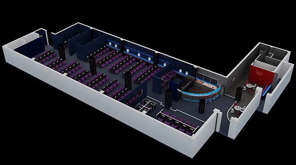 網(wǎng)吧設(shè)計(jì)3D立體效果圖