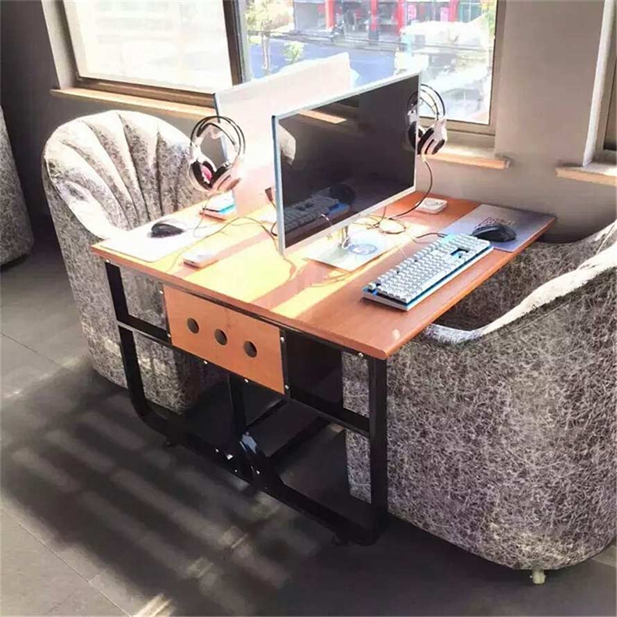 夢達機箱網吧電腦桌裝修效果圖