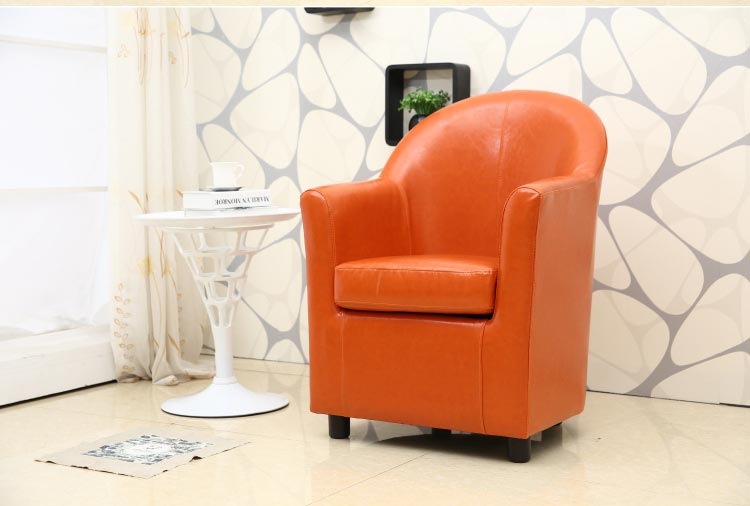 夢(mèng)達(dá)橙色pu皮網(wǎng)吧圓沙發(fā)裝修效果圖