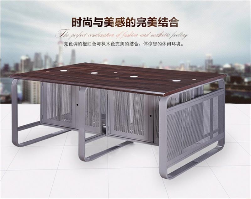 夢達(dá)木質(zhì)網(wǎng)吧桌，時尚與美感完美交織