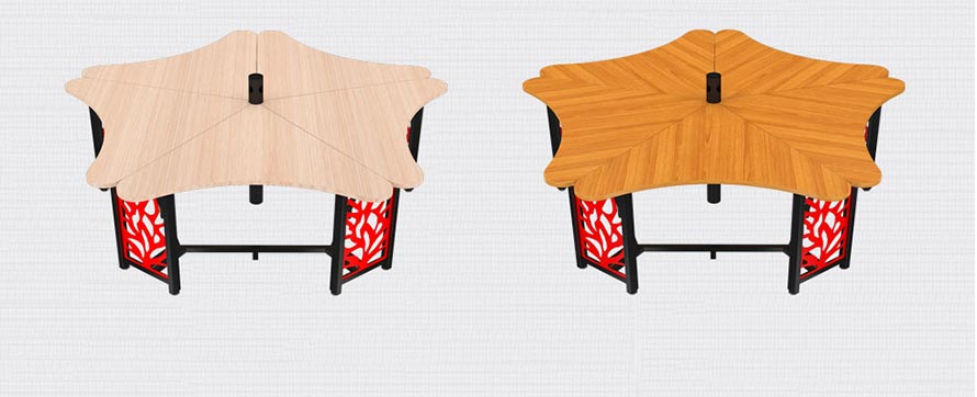 夢達網(wǎng)吧臺式電腦桌款式圖片