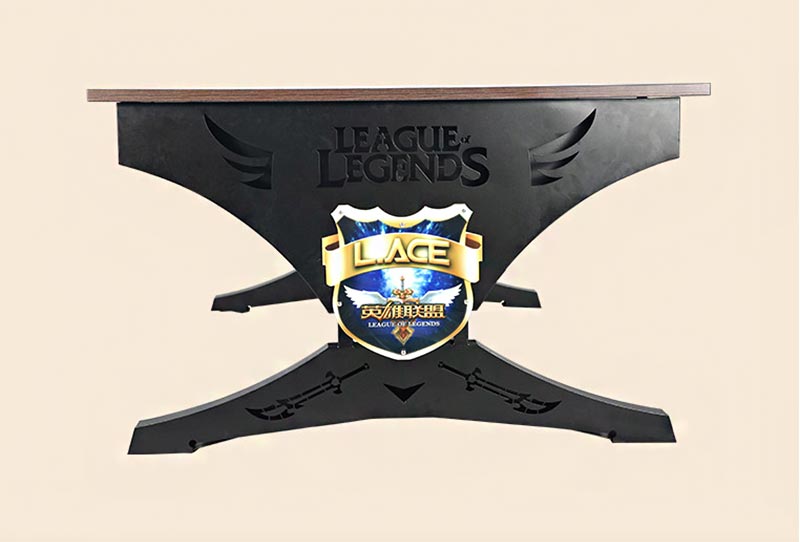 夢達(dá)網(wǎng)吧競技桌側(cè)面圖片