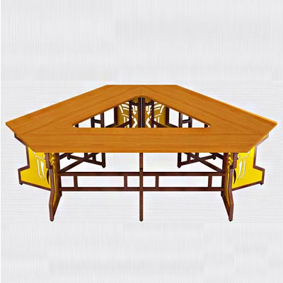 網(wǎng)吧連體電腦桌_型號TB038