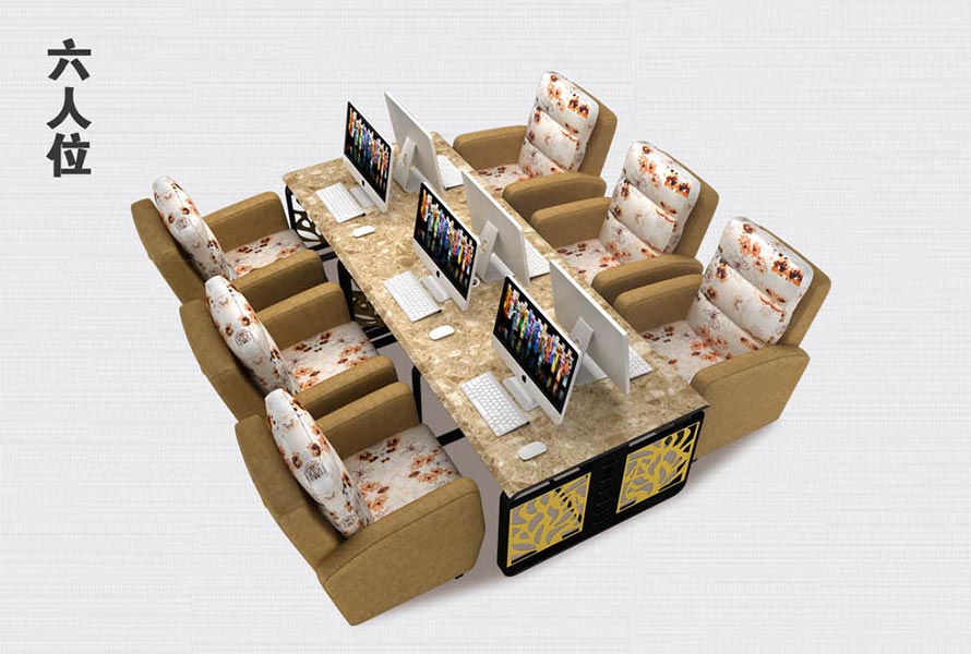 夢達大理石網(wǎng)吧桌子裝修效果圖