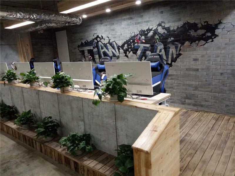 德瑪西亞網(wǎng)咖桌椅沙發(fā)裝修效果圖