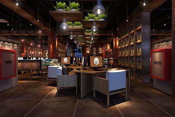 網(wǎng)咖裝修效果圖