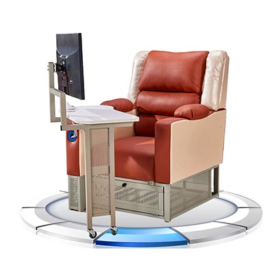 網(wǎng)吧桌椅一體沙發(fā)_型號SF072