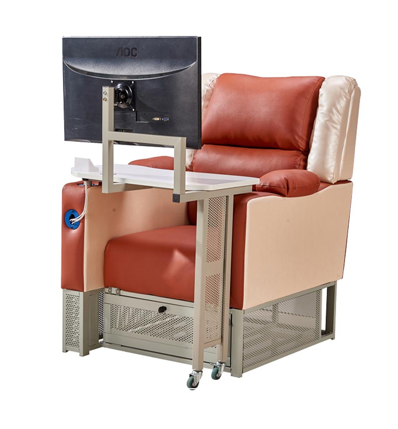 夢達棗紅+白色網(wǎng)吧桌椅一體沙發(fā)設(shè)計效果圖