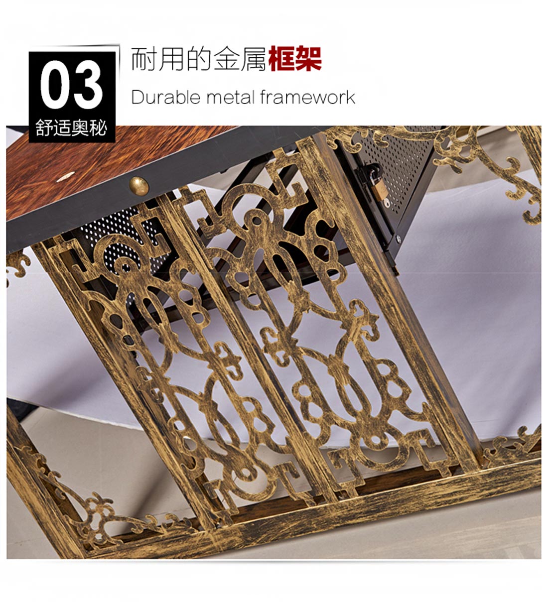 夢達(dá)網(wǎng)吧蜂巢桌耐用金屬框架材質(zhì)