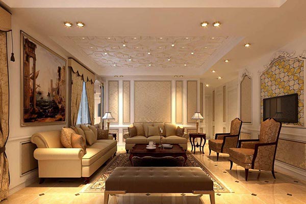 家用客廳沙發(fā)裝修效果圖