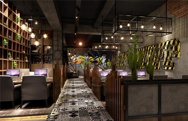 網(wǎng)吧裝修效果圖