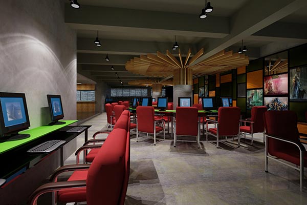 網(wǎng)吧沙發(fā)裝修效果圖