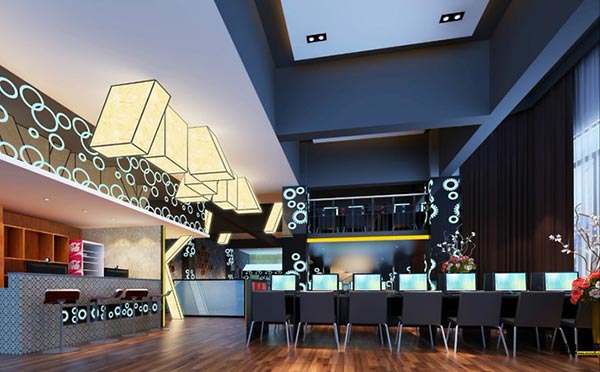 網(wǎng)吧桌椅裝修實(shí)拍圖