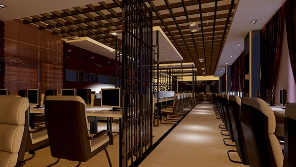 網(wǎng)吧桌椅裝修效果圖