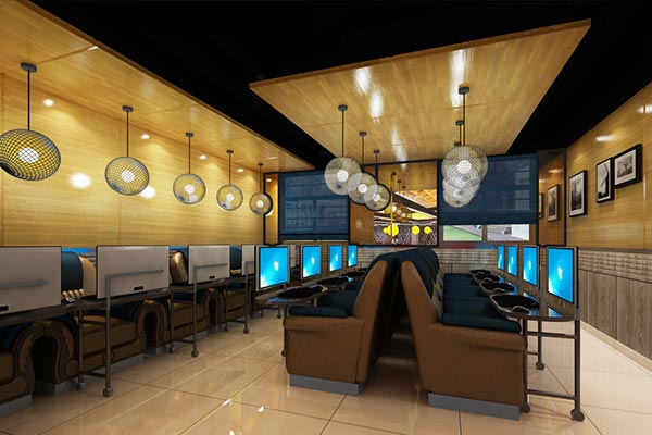 網(wǎng)吧桌椅裝修效果圖