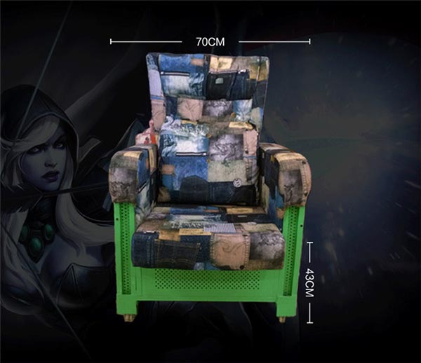 網(wǎng)吧沙發(fā)尺寸示意圖