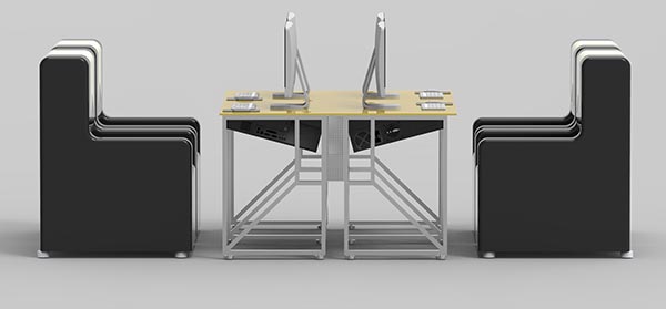 網(wǎng)吧桌椅裝修圖片