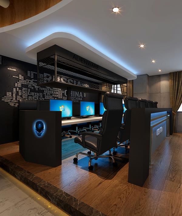 網(wǎng)吧椅裝修效果圖