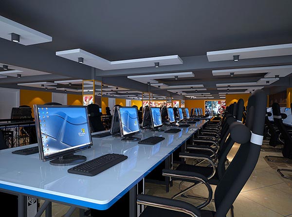 網(wǎng)吧桌椅裝修效果圖