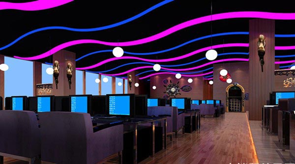 網(wǎng)吧桌子裝修效果圖