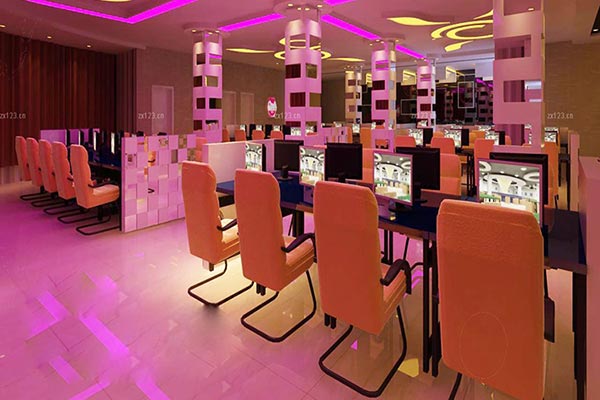網(wǎng)吧桌椅裝修實(shí)景圖