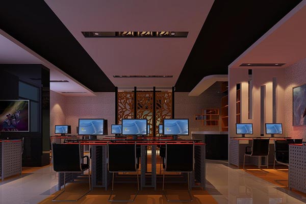 網(wǎng)吧桌椅裝修圖片