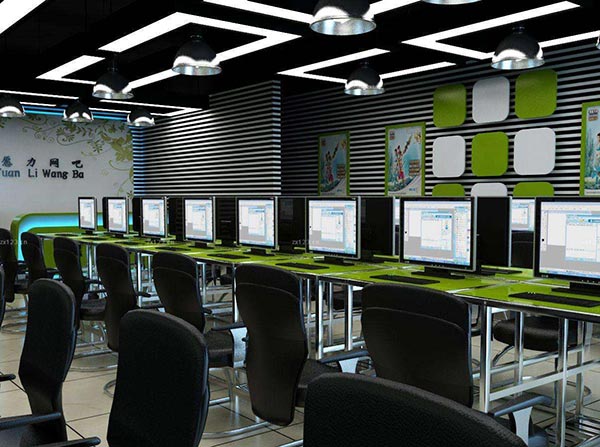 網(wǎng)吧桌椅效果圖