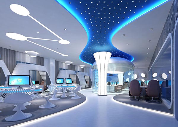 網(wǎng)吧桌椅裝修效果圖