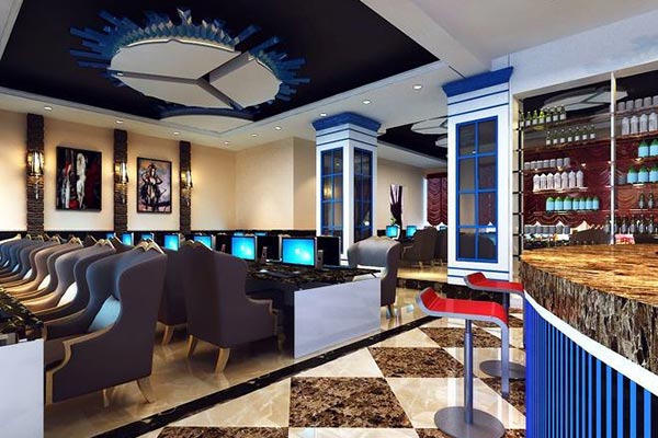 網(wǎng)吧桌椅裝修效果圖