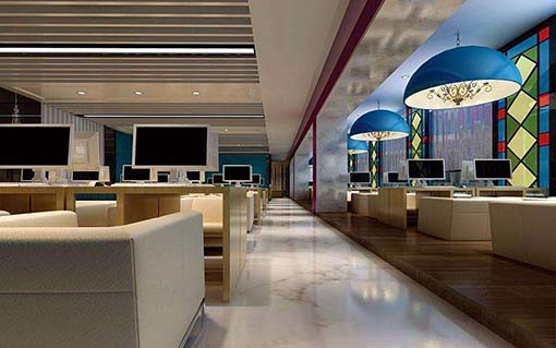 網(wǎng)吧桌椅裝修效果圖